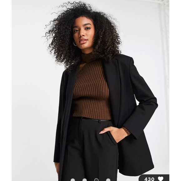 ASOS Jackets & Blazers - NWT-ASOS design Topshop ponte single breasted blazer in black
